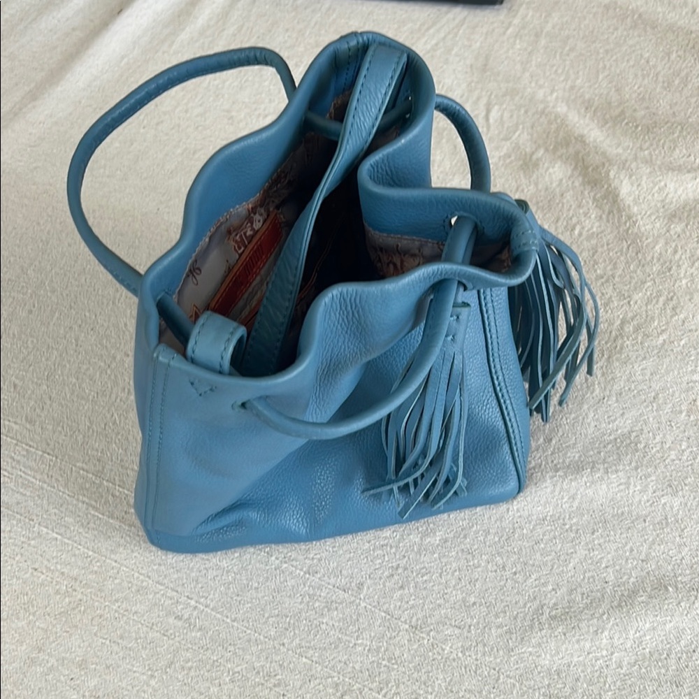 HOBO cyan Leather Rucksack Bag